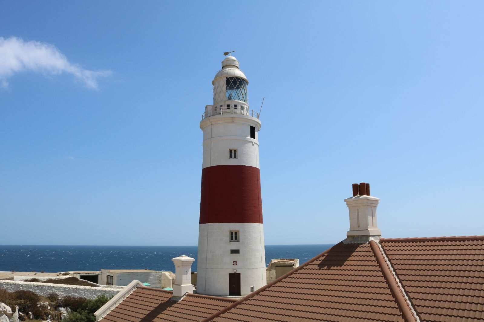 Canon EOS 750D (EOS Rebel T6i / EOS Kiss X8i) sample photo. Lighthouse, gibraltar, red photography