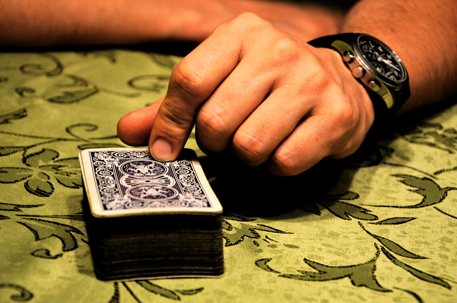Nikon D3200 sample photo. Person, holding, playing, cards photography