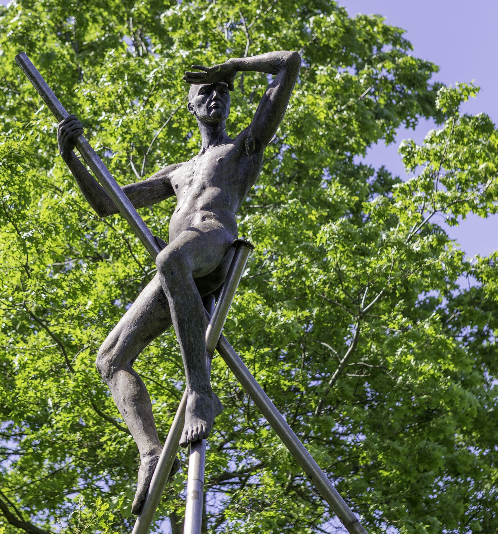 Canon EOS-1D X sample photo. Garden sculpture, grand passeur photography