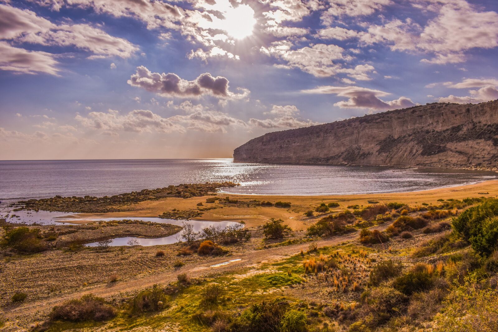 Nikon D3300 sample photo. Beach, cliffs, sea photography