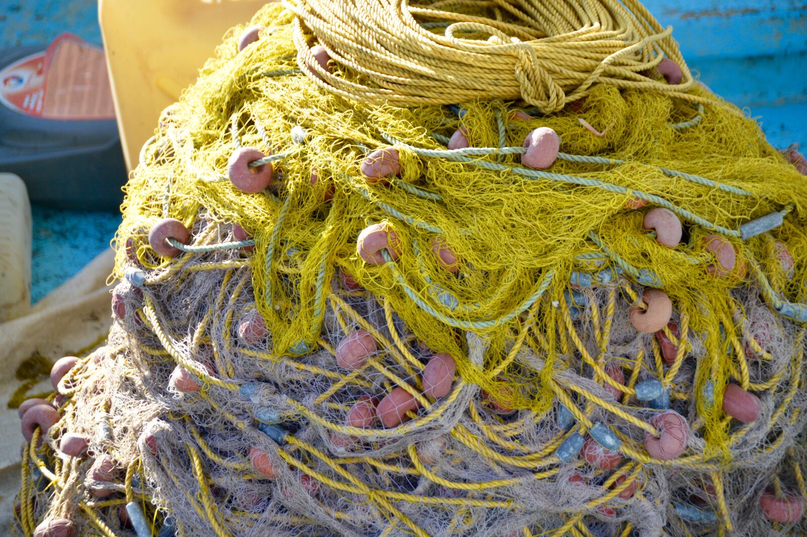 Nikon D3200 sample photo. Fishermen, greece, net photography