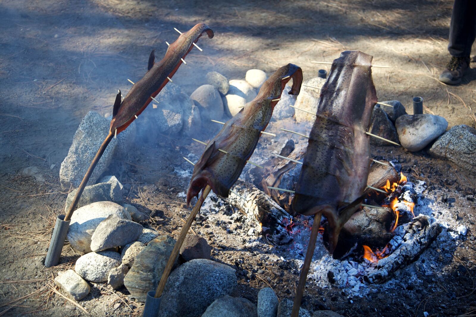 Canon EOS 5D Mark II sample photo. Native, american, cooking, meat photography