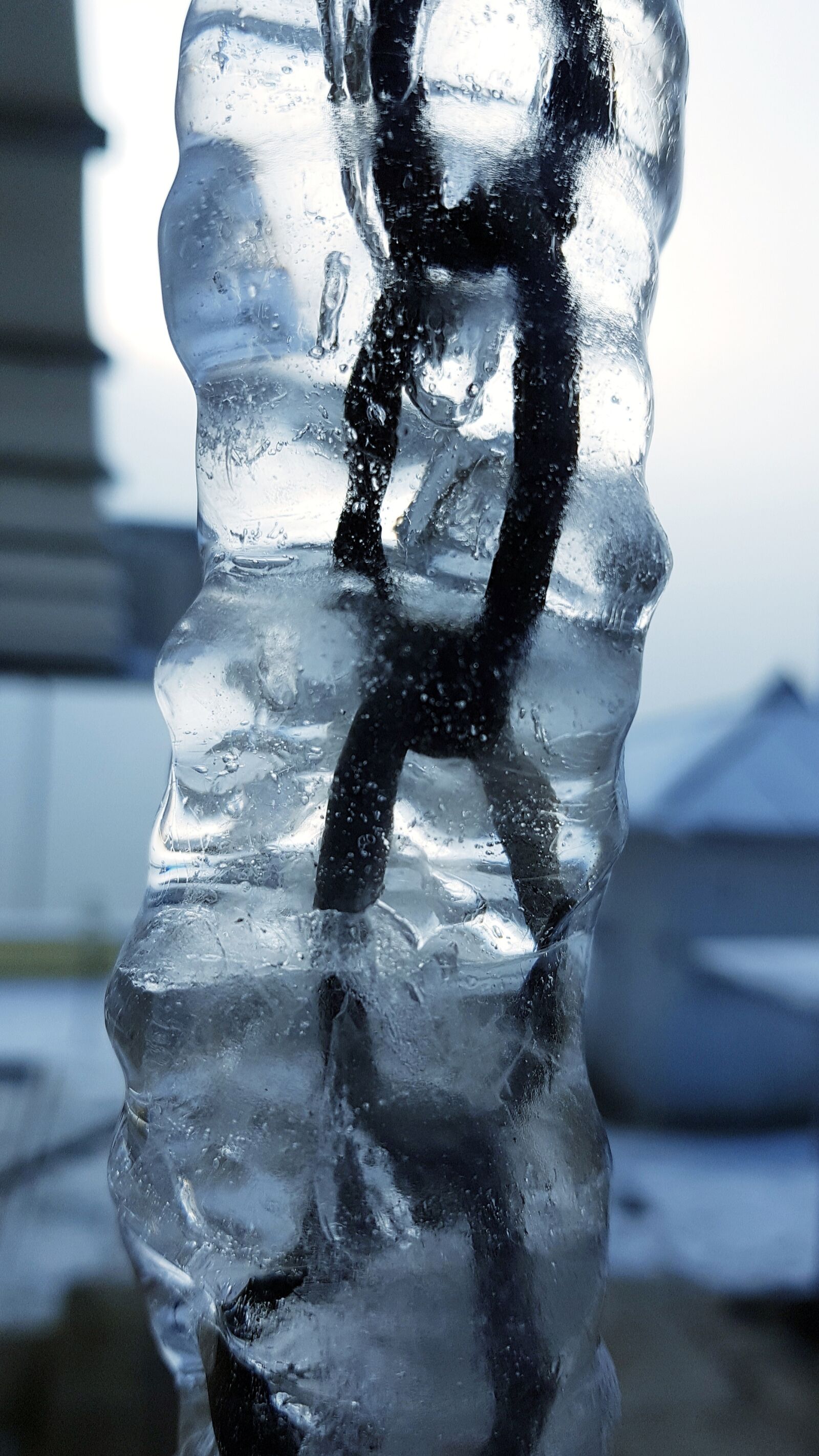 Samsung Galaxy S7 Edge sample photo. Winter, ice, chain photography
