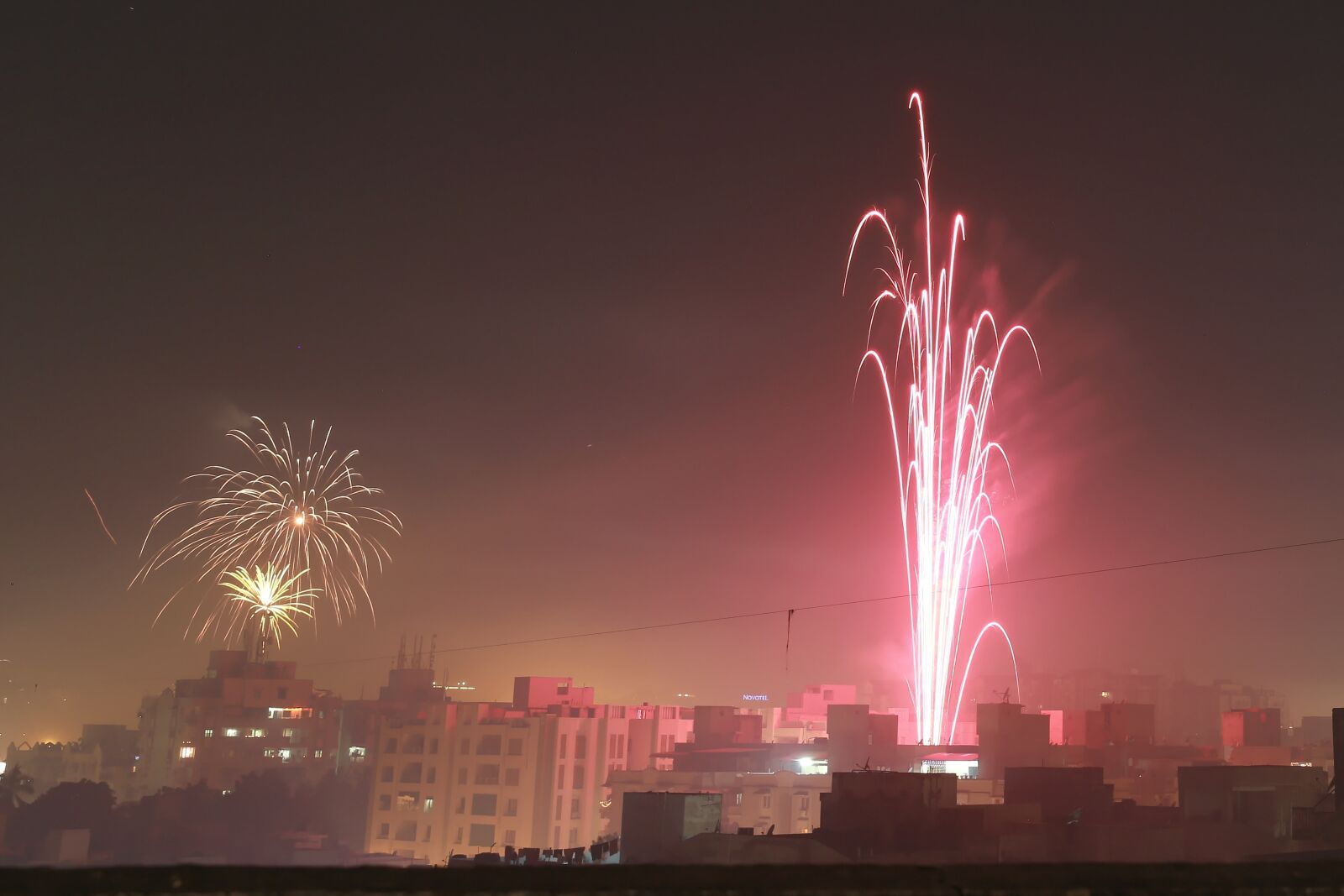 Canon EOS 5D Mark III sample photo. Fireworks, colours, celebration photography