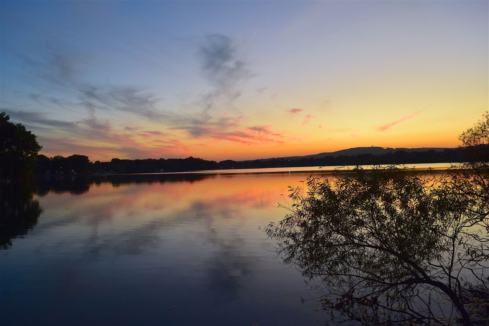 Nikon D3300 sample photo. Sunset, lake, clouds photography
