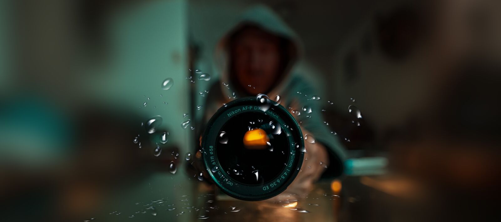 Nikon D600 sample photo. Lens, water, effect photography