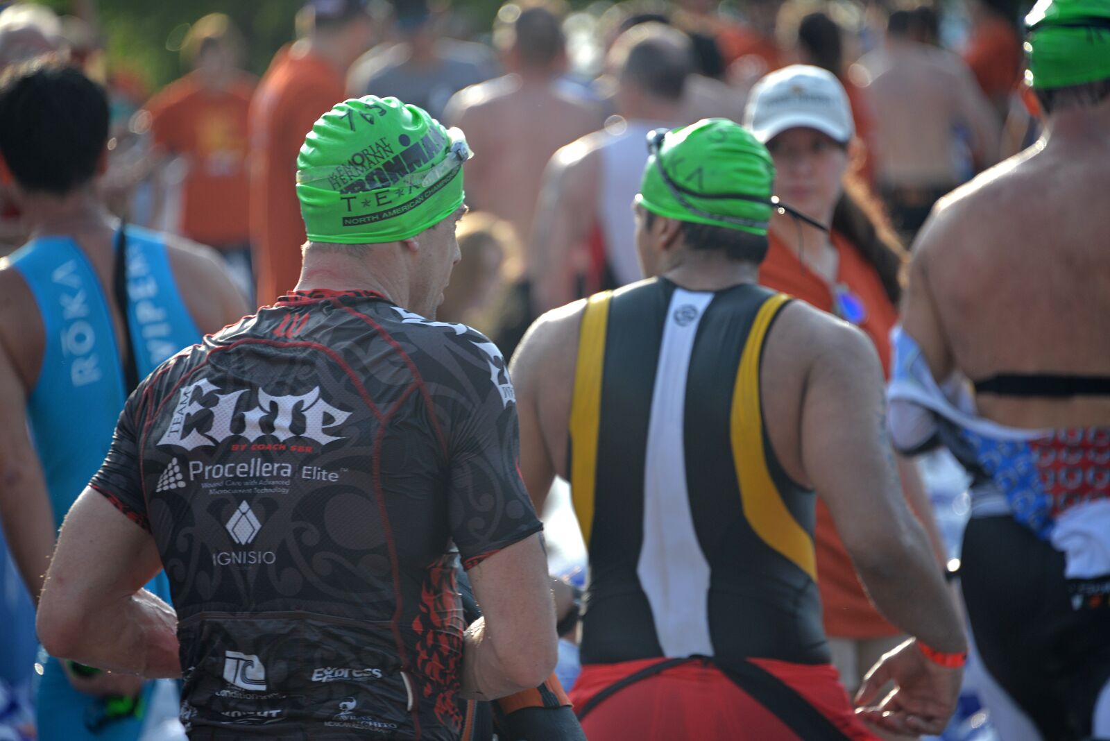 Nikon D610 sample photo. Ironman, race, triathlon photography