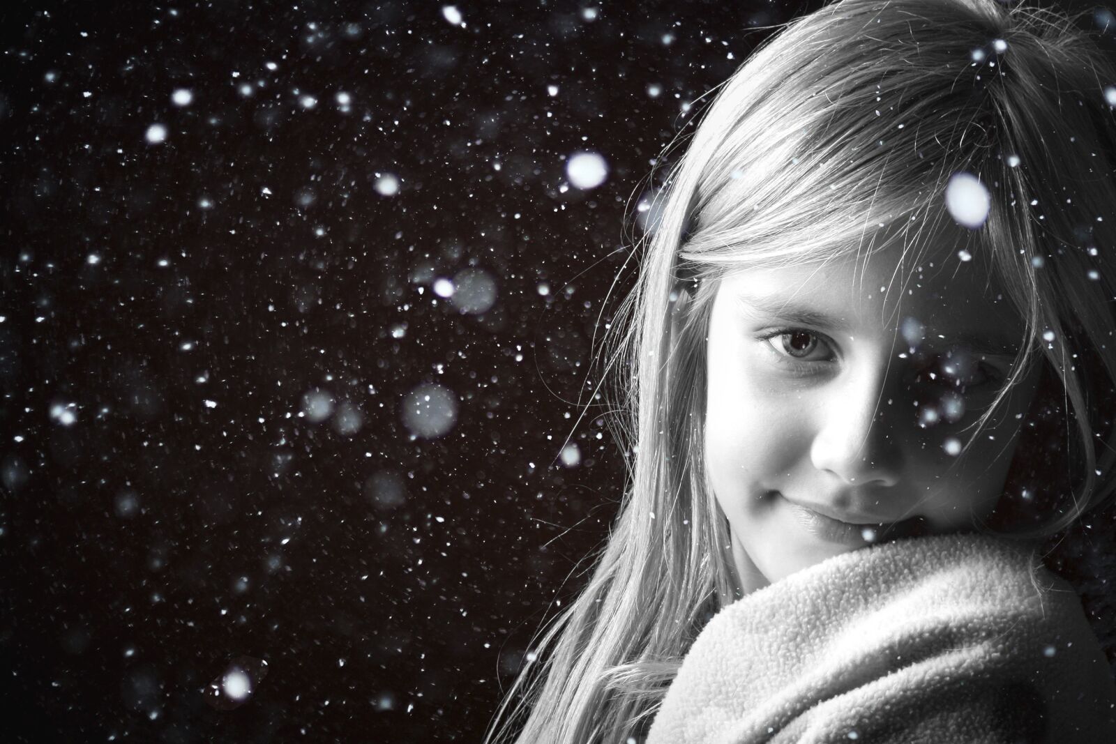 Canon EOS 450D (EOS Rebel XSi / EOS Kiss X2) sample photo. Snow, girl, black and photography