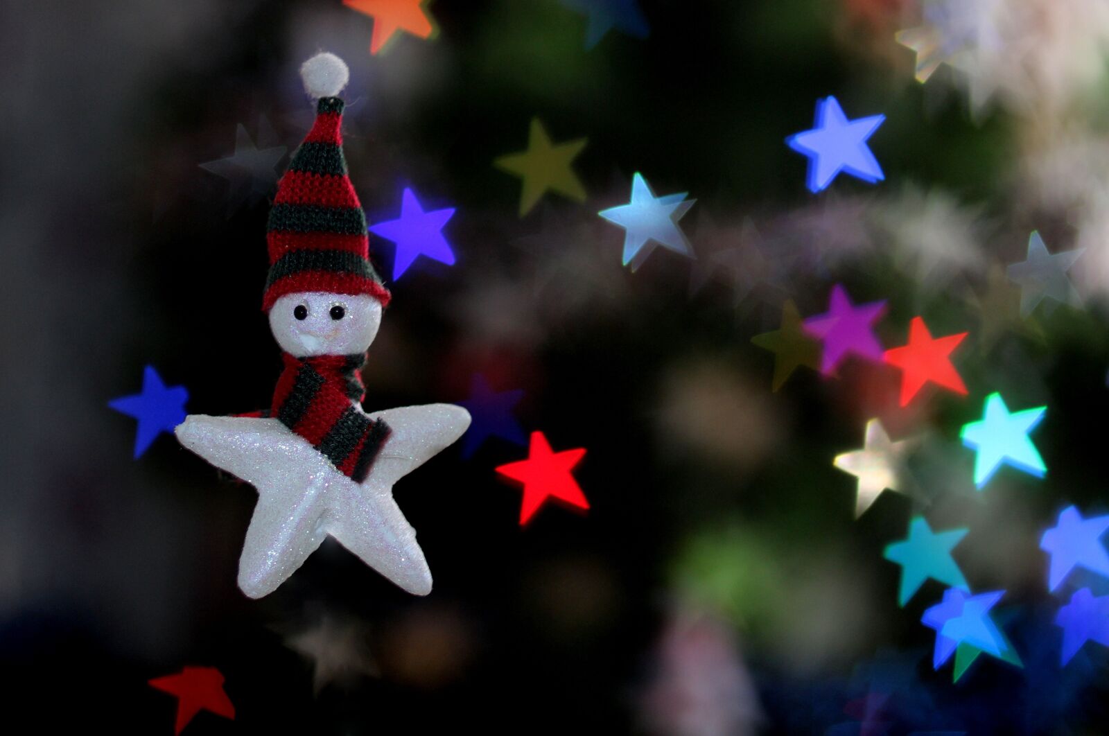 Canon EOS 700D (EOS Rebel T5i / EOS Kiss X7i) + Canon EF 85mm F1.8 USM sample photo. Star, bokeh, decorations photography