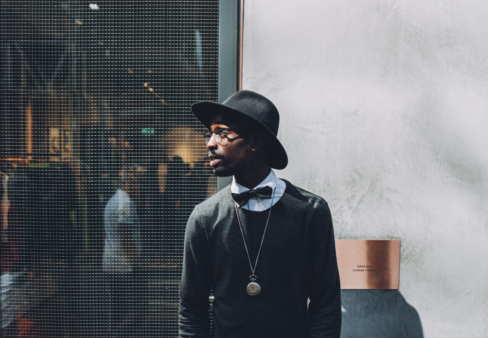 Canon EOS 5D Mark II sample photo. Man, wearing, black, hat photography