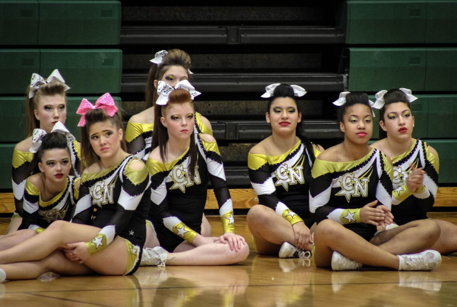 Canon EF75-300mm f/4-5.6 sample photo. Young women, gymnasts, friendship photography