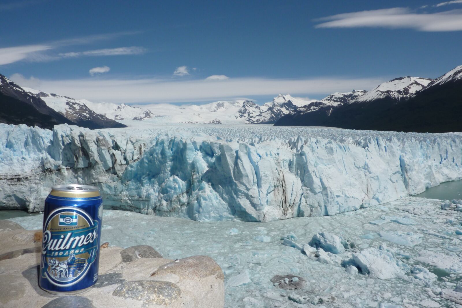Panasonic Lumix DMC-ZS1 (Lumix DMC-TZ6) sample photo. Glacier, beer, patagonia photography