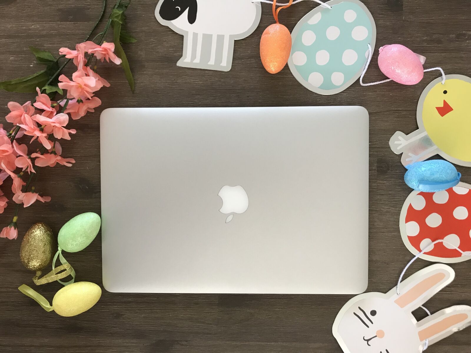 iPhone 7 back camera 3.99mm f/1.8 sample photo. Easter, macbook, happy easter photography