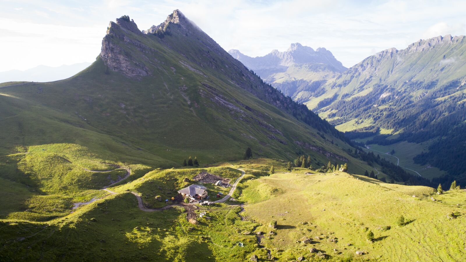 DJI FC6310 sample photo. Meadow, mountain, nature photography