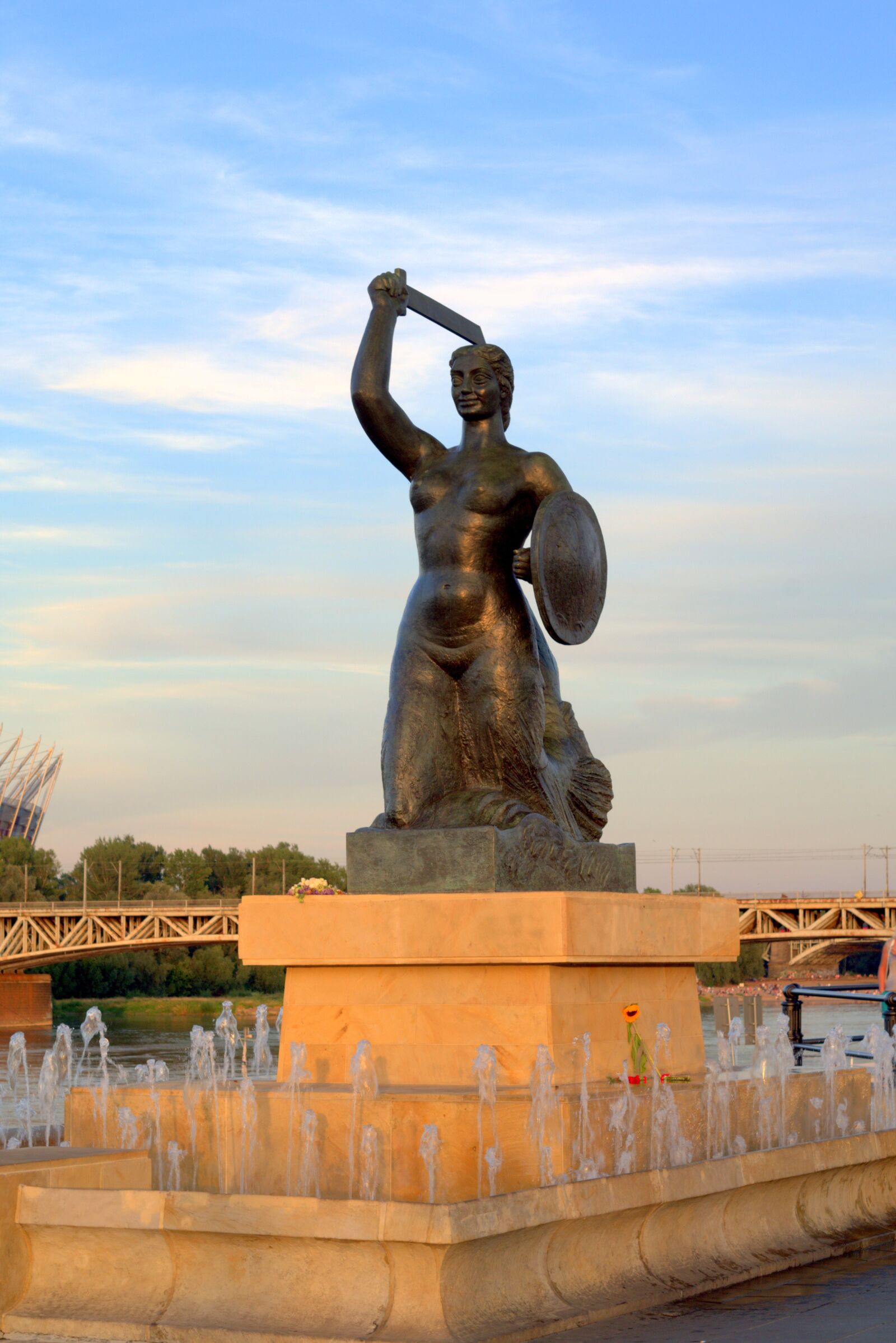 Pentax K-S2 sample photo. Warsaw, siren, mermaid photography