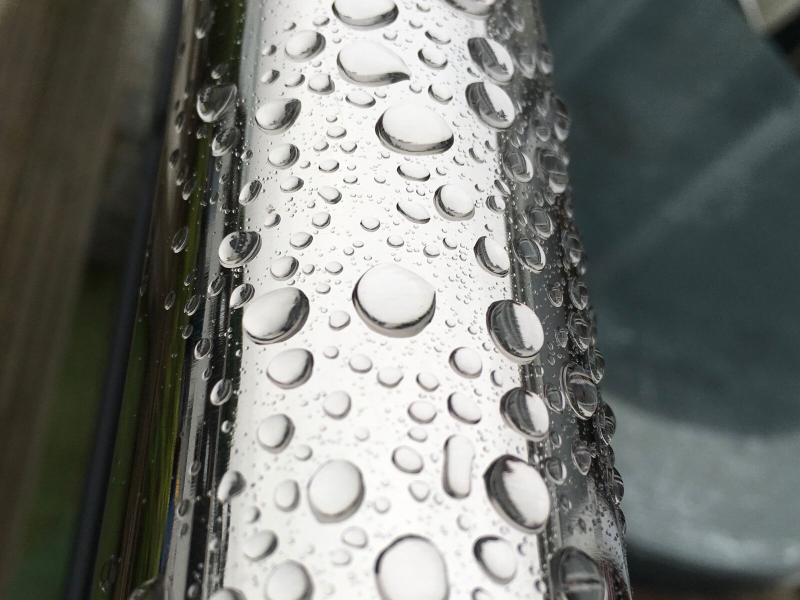 Apple iPhone 6s sample photo. Steel, drops, water photography