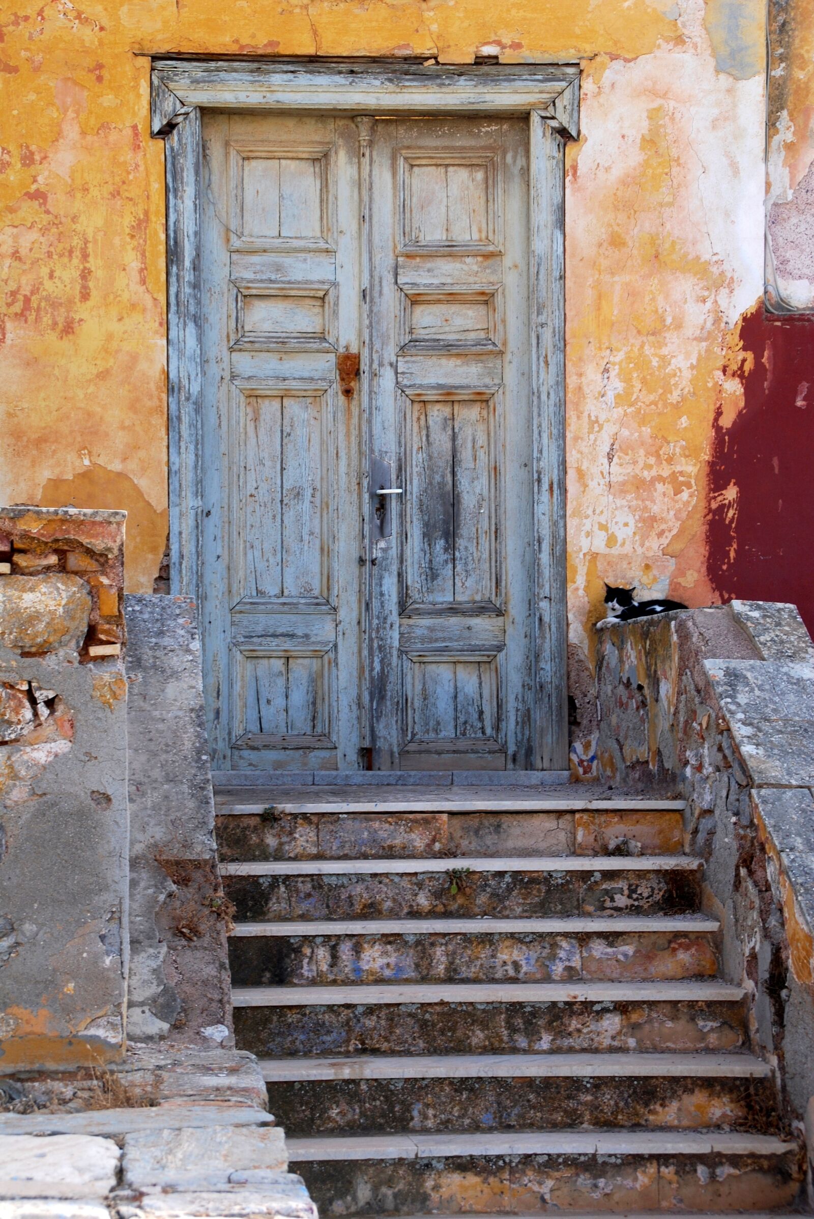Nikon D80 sample photo. Greece, hydra, door photography