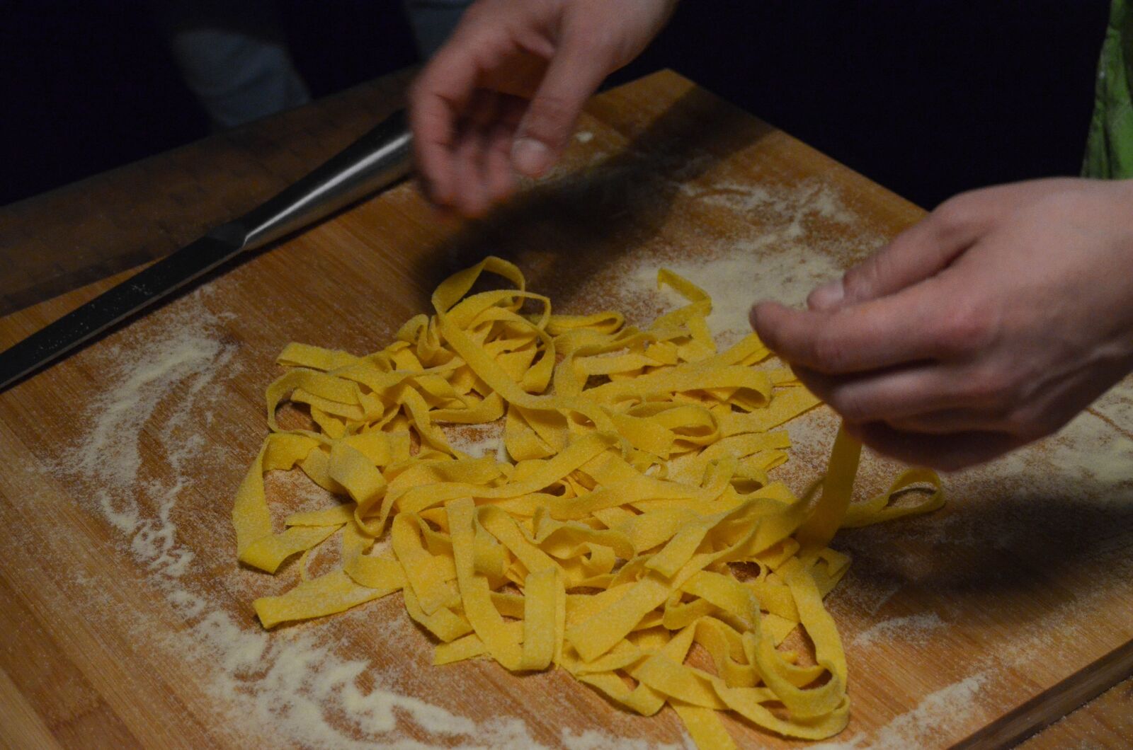 Nikon D5100 sample photo. Noodles, egg, pasta photography