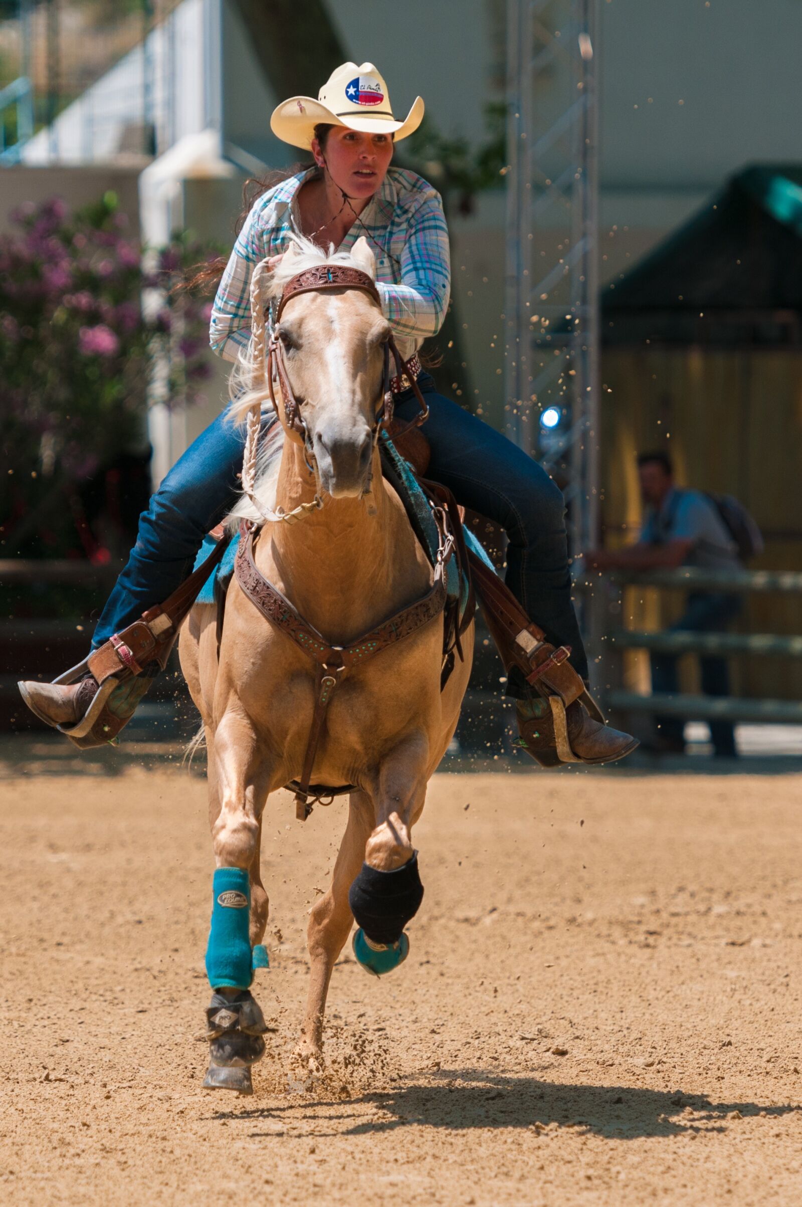Nikon D300S sample photo. Horse, contest, barrel photography