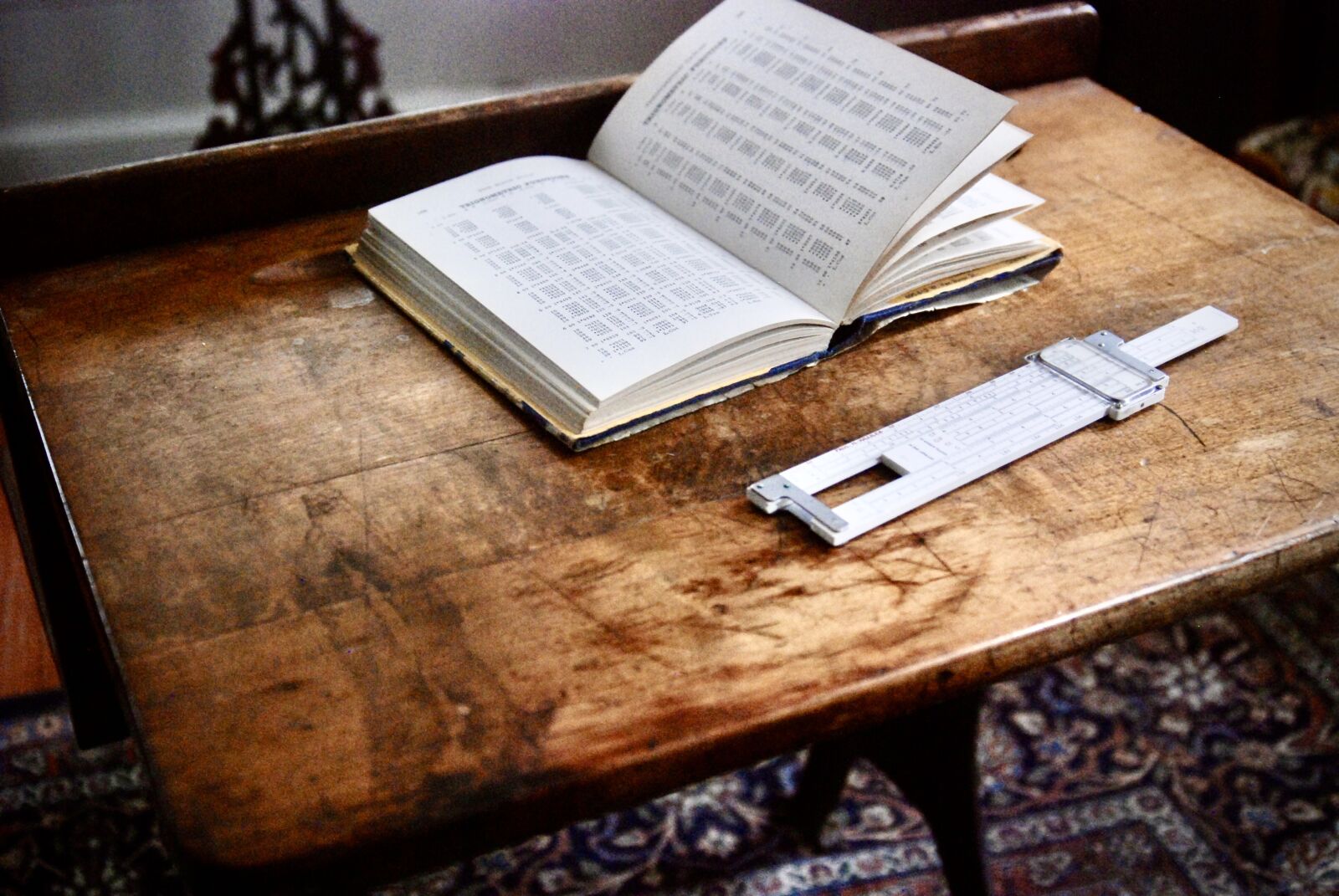 Nikon D80 sample photo. Slide ruler, logarithm, logarithm photography