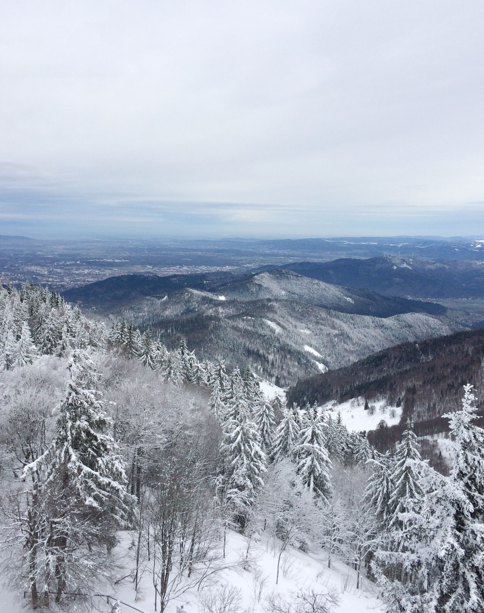 iPhone 5s back camera 4.15mm f/2.2 sample photo. Freiburg, schauinsland, snow photography