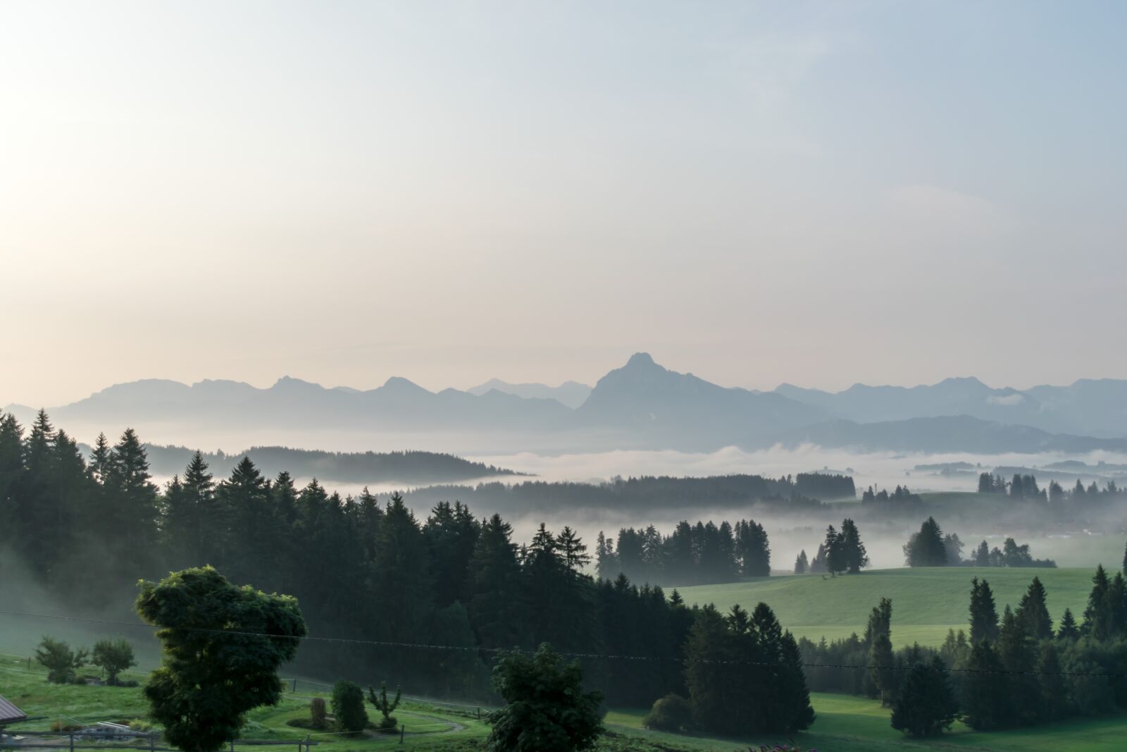 Nikon D5300 sample photo. Panorama, fog, morning photography