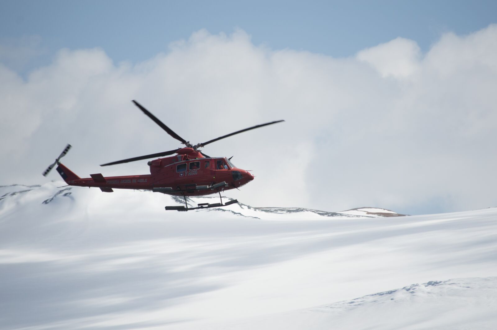Nikon D3200 sample photo. Helicopter, snow, mountain photography