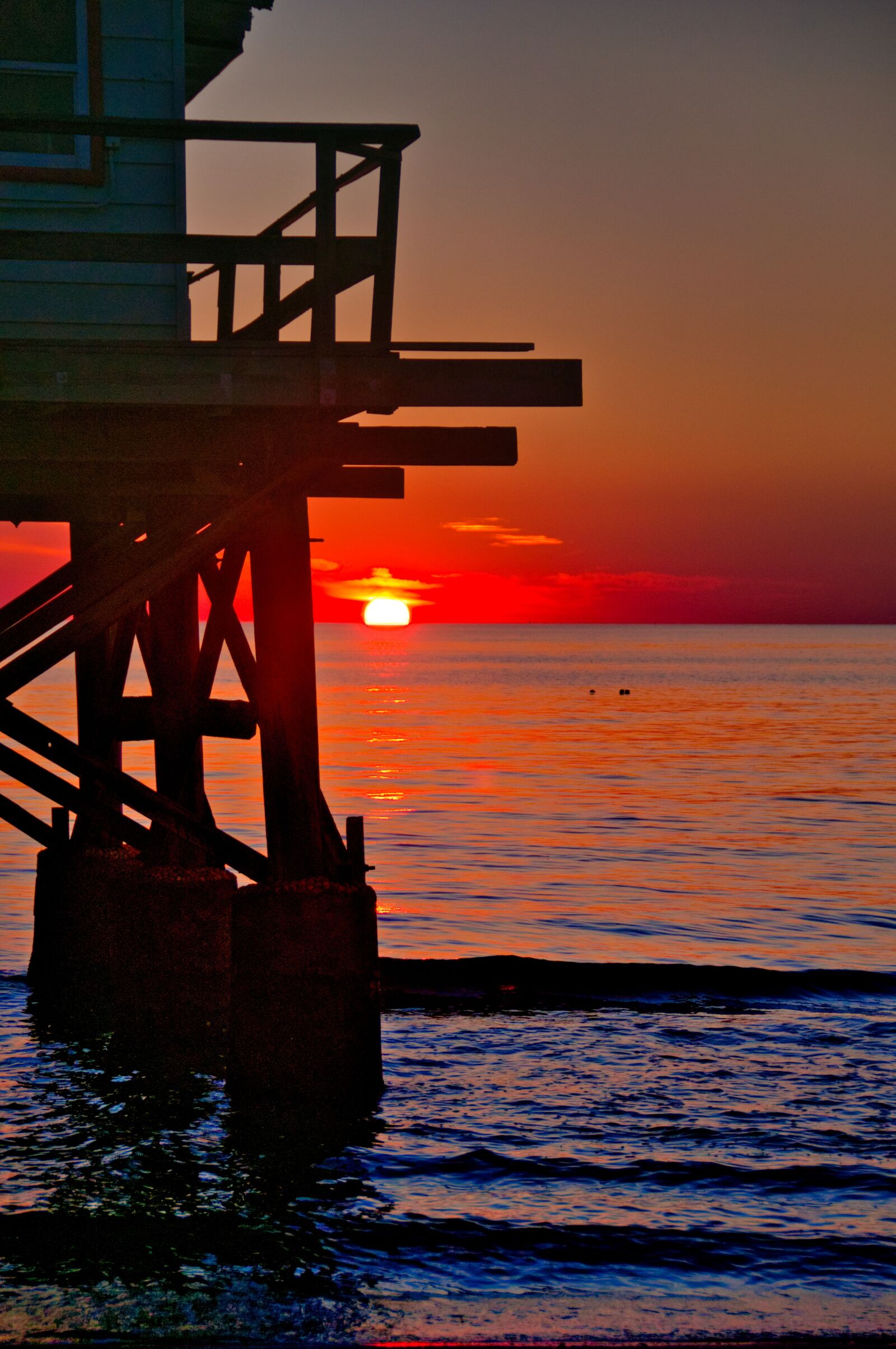 Nikon D90 sample photo. Pier, sunset, ocean photography