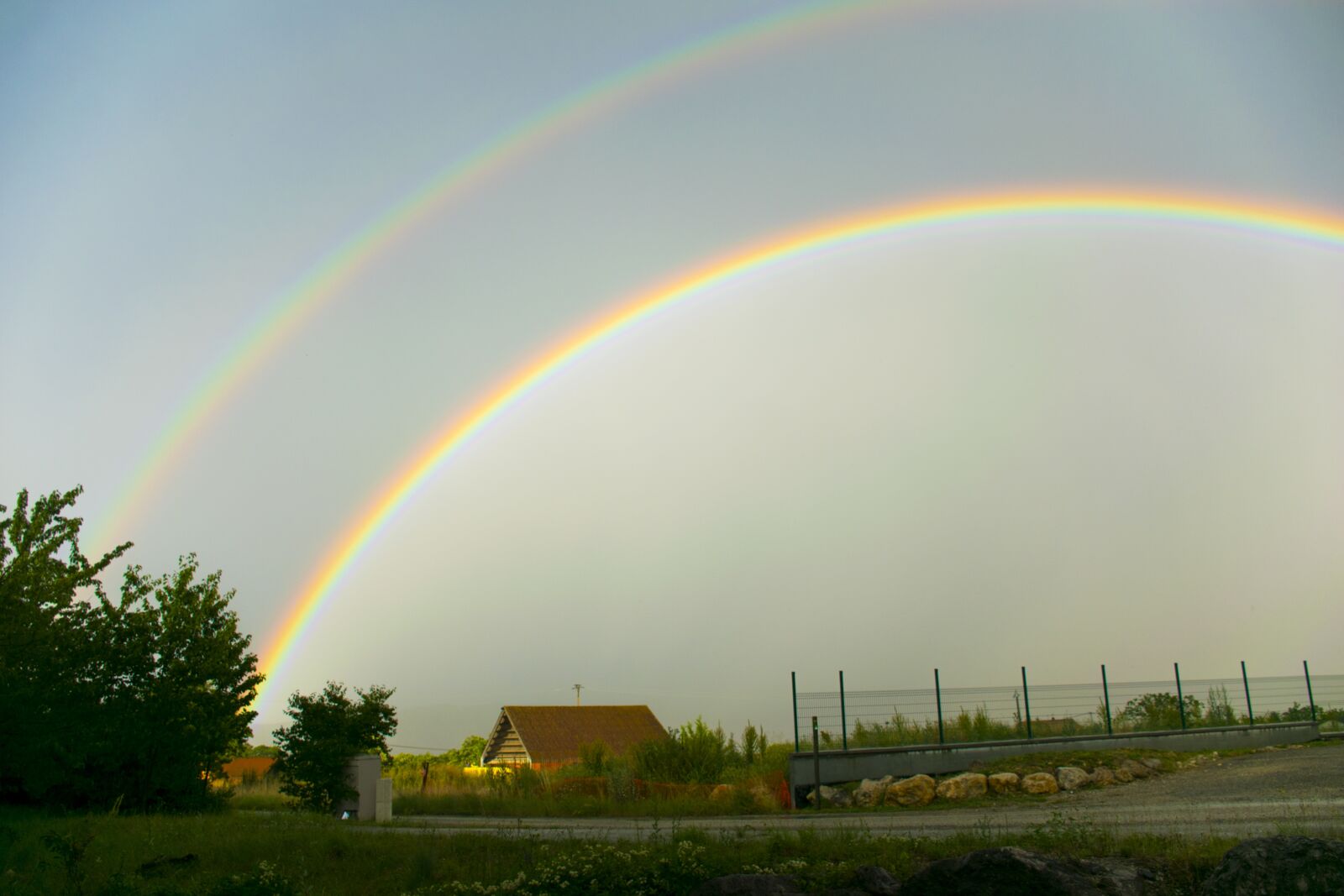 Nikon D5300 sample photo. Clelles, france, rainbow photography
