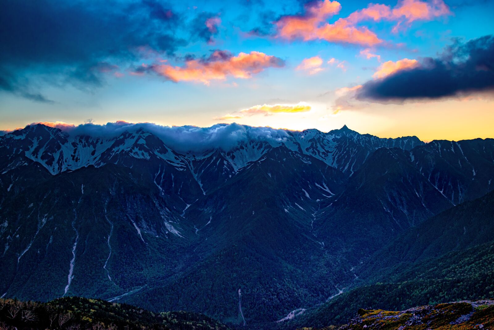 Nikon D800E sample photo. Mountainous landscape, after sunset photography
