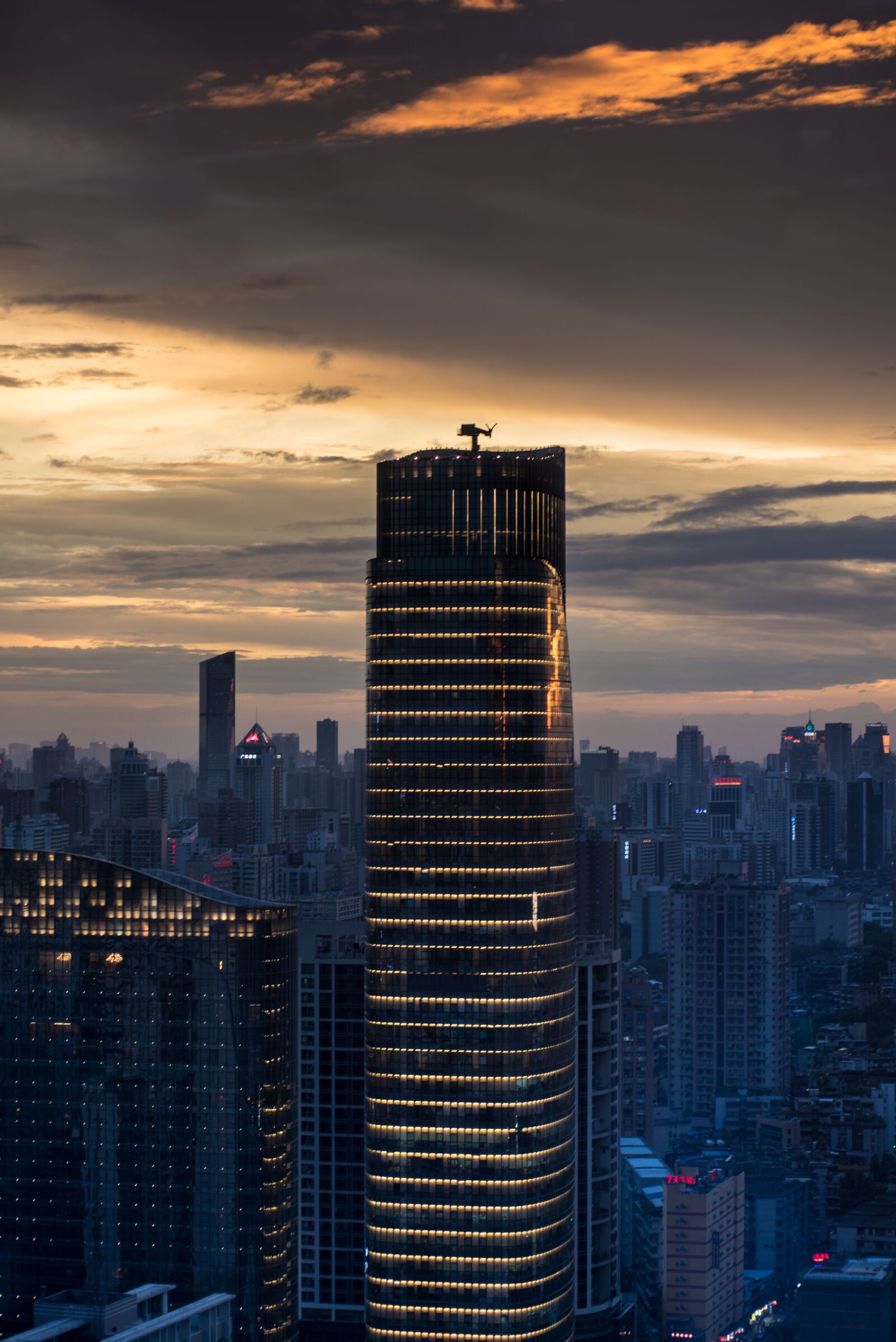 Nikon D810 sample photo. City, sunset, canton photography