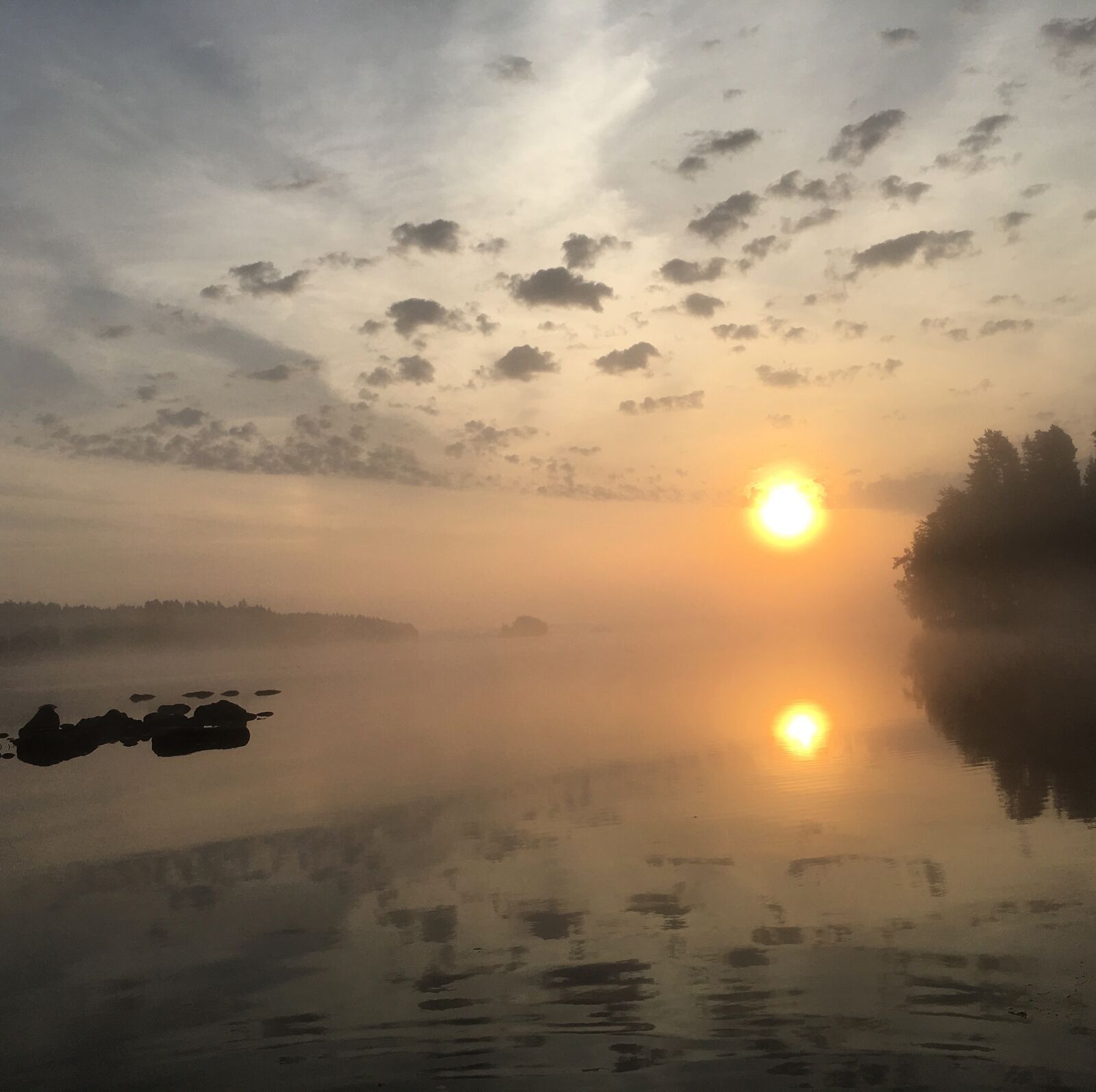 Apple iPhone 6s Plus sample photo. Lake, evening, sunrise photography