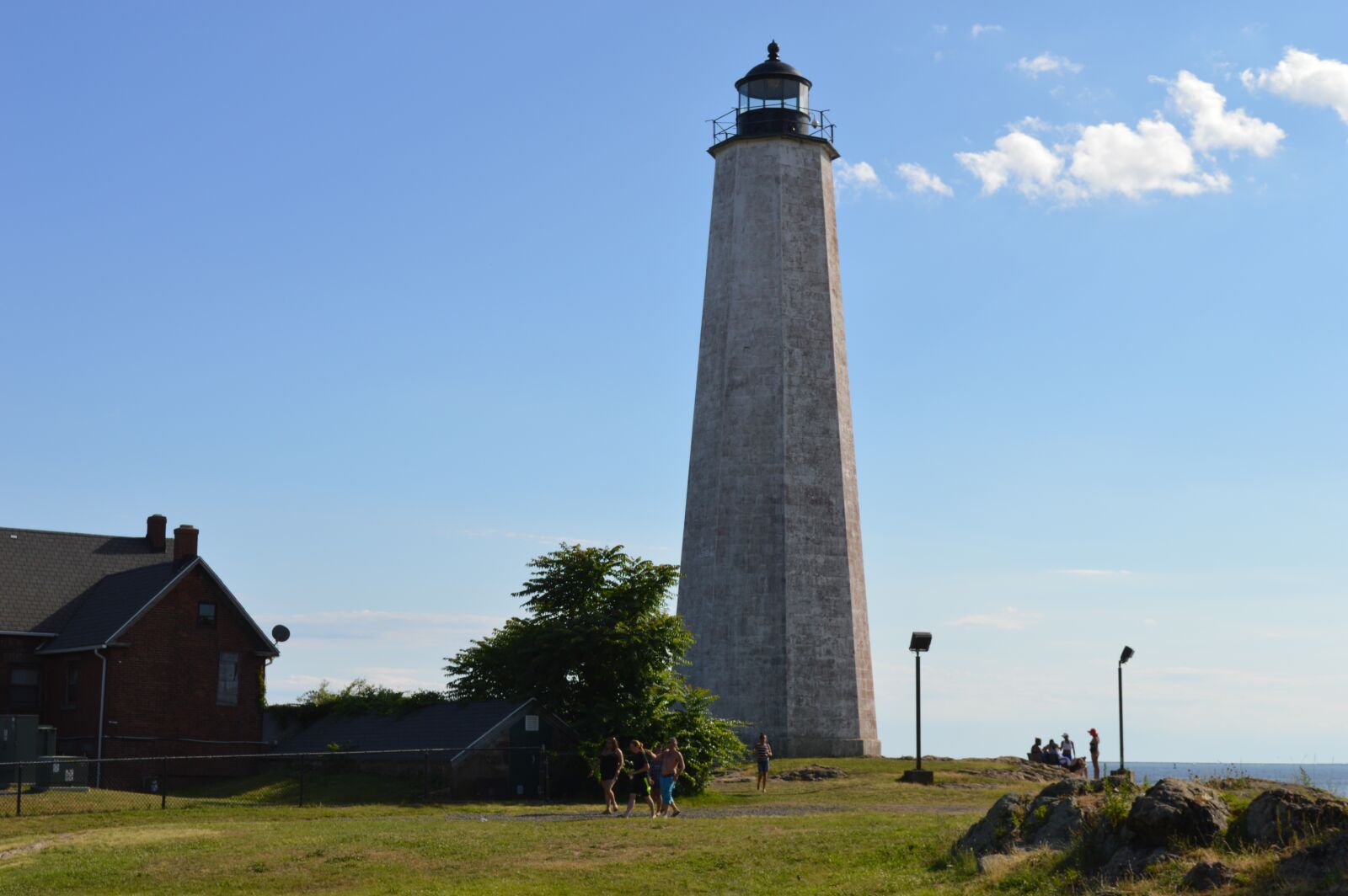 Nikon D3200 sample photo. Lighthouse, new haven, sky photography