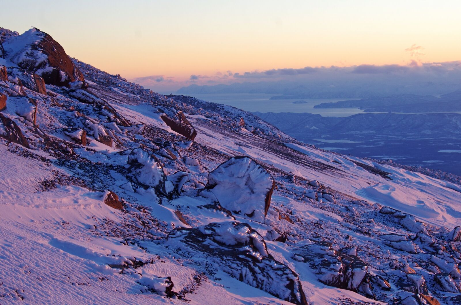 Pentax K-5 sample photo. Winter, mountains, sunset photography