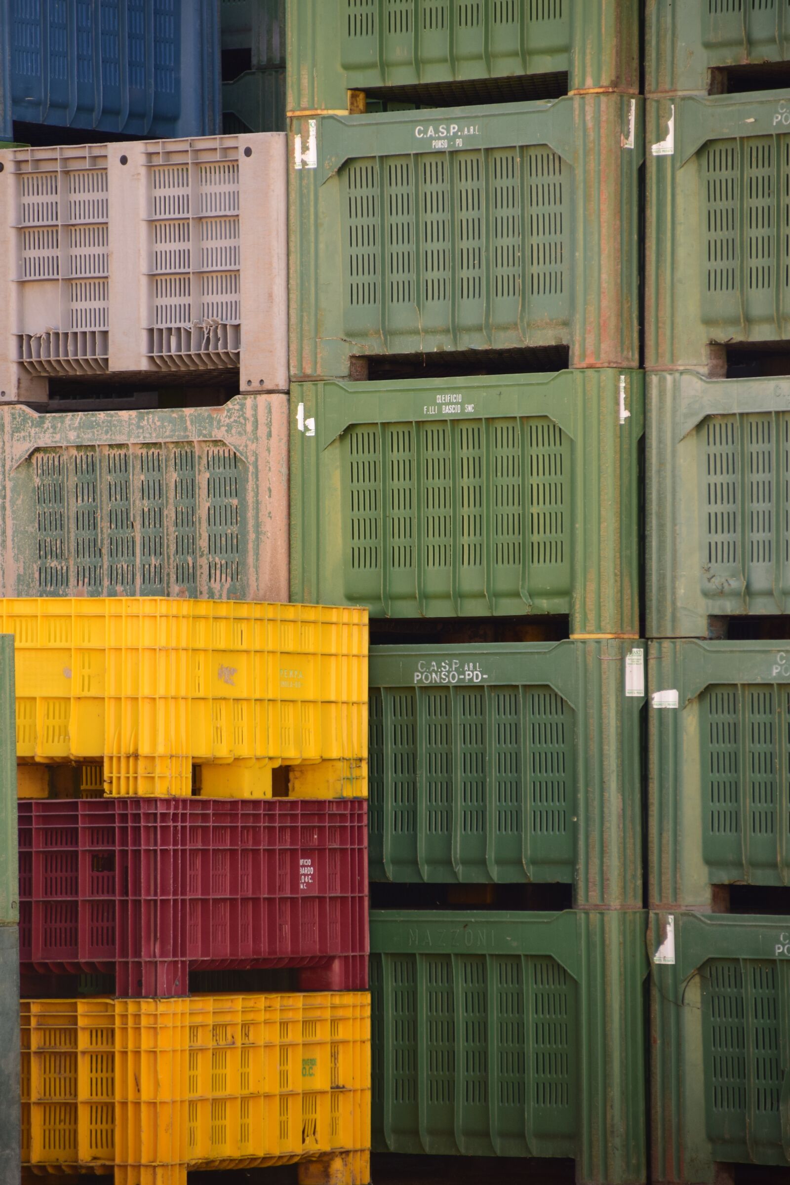 Nikon D3300 sample photo. Boxes, harvest crates, oil photography