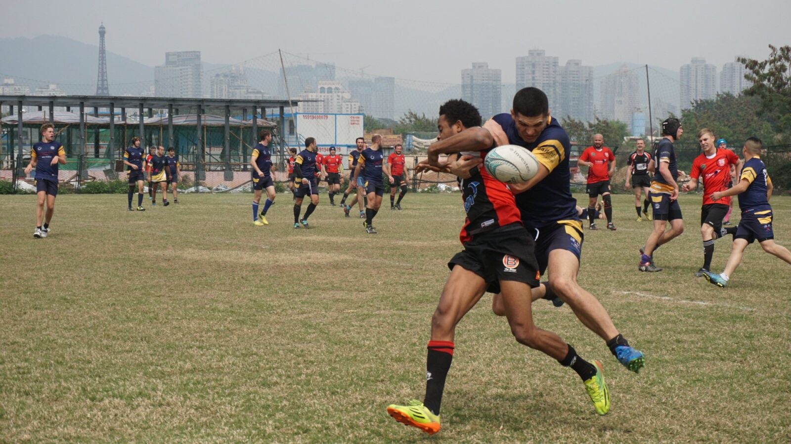 Sony a6000 sample photo. Rugby, sports, men photography
