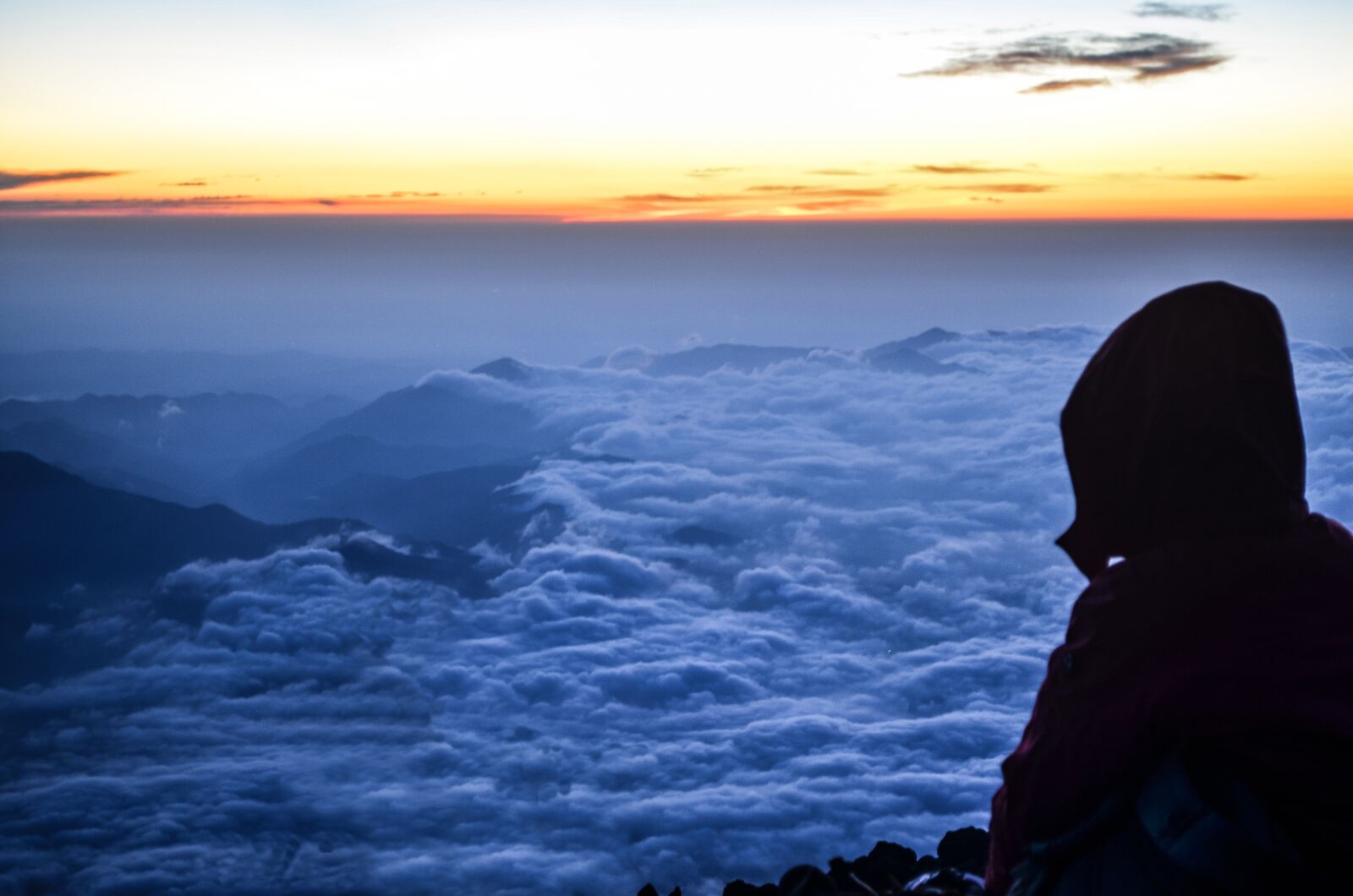 Nikon D5100 sample photo. Sihoulettle, sky, moutain photography