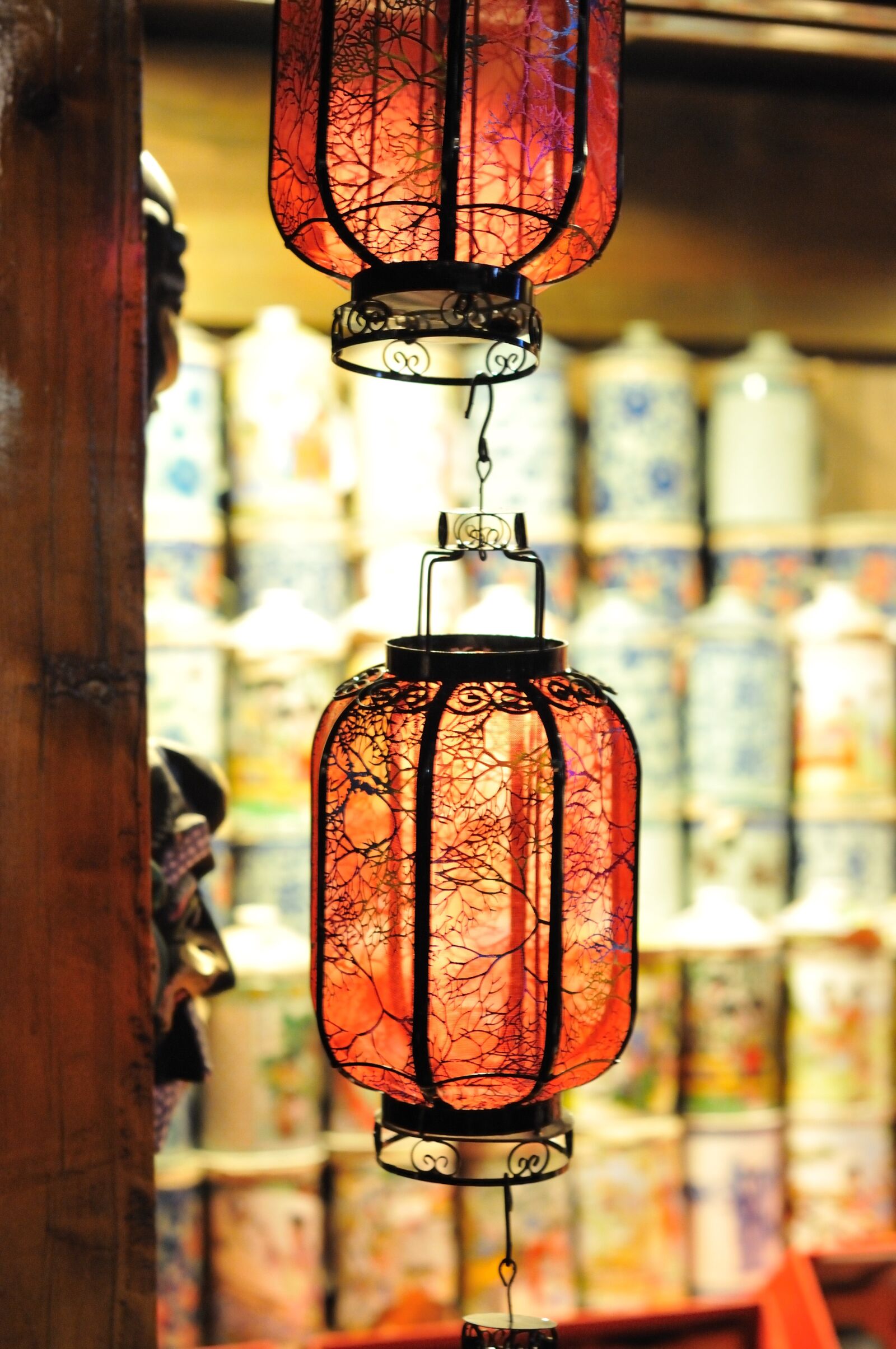 Nikon D300 sample photo. Lantern, the night, hou photography