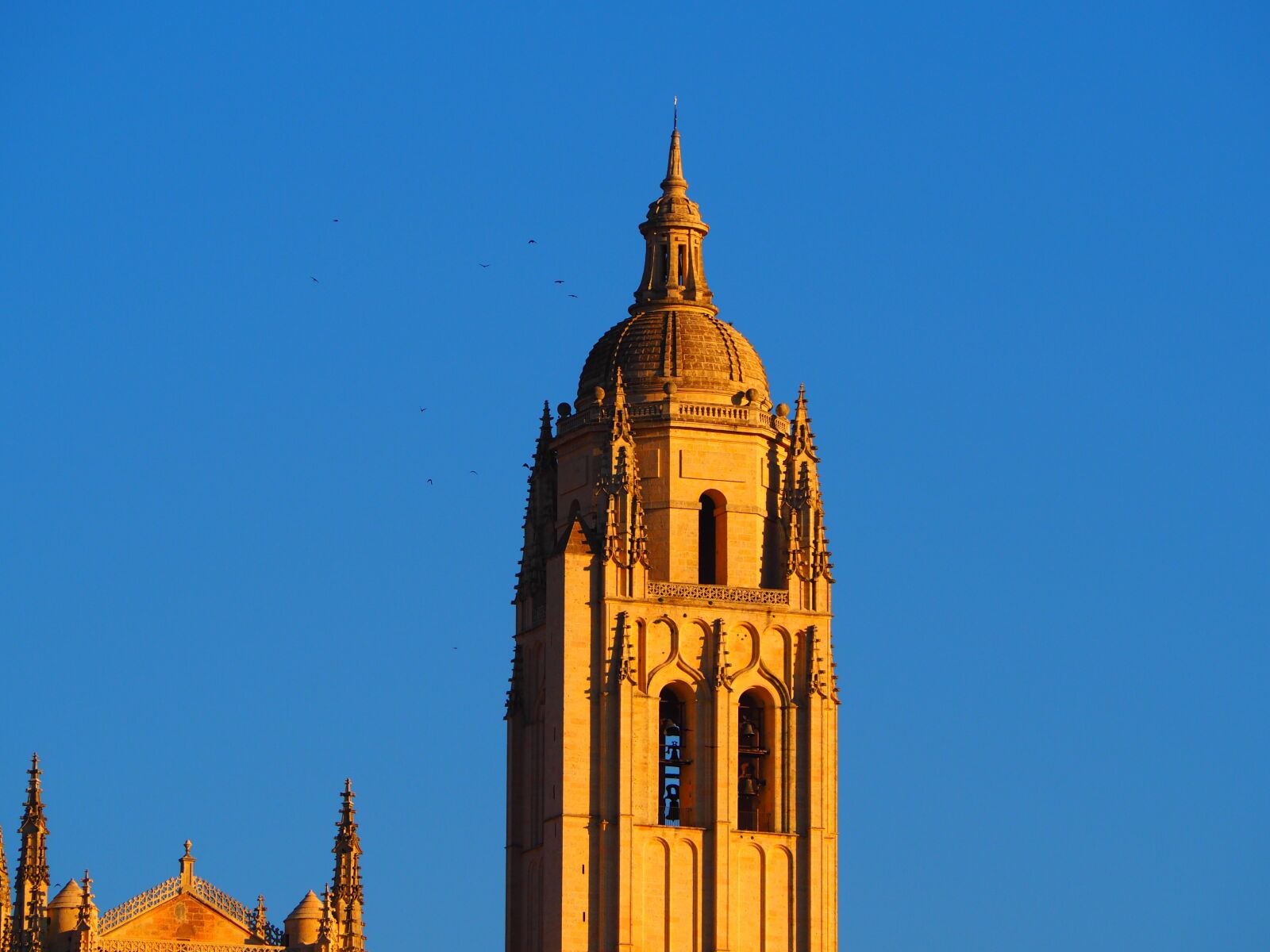Olympus OM-D E-M10 II sample photo. Cathedral, segovia, main square photography