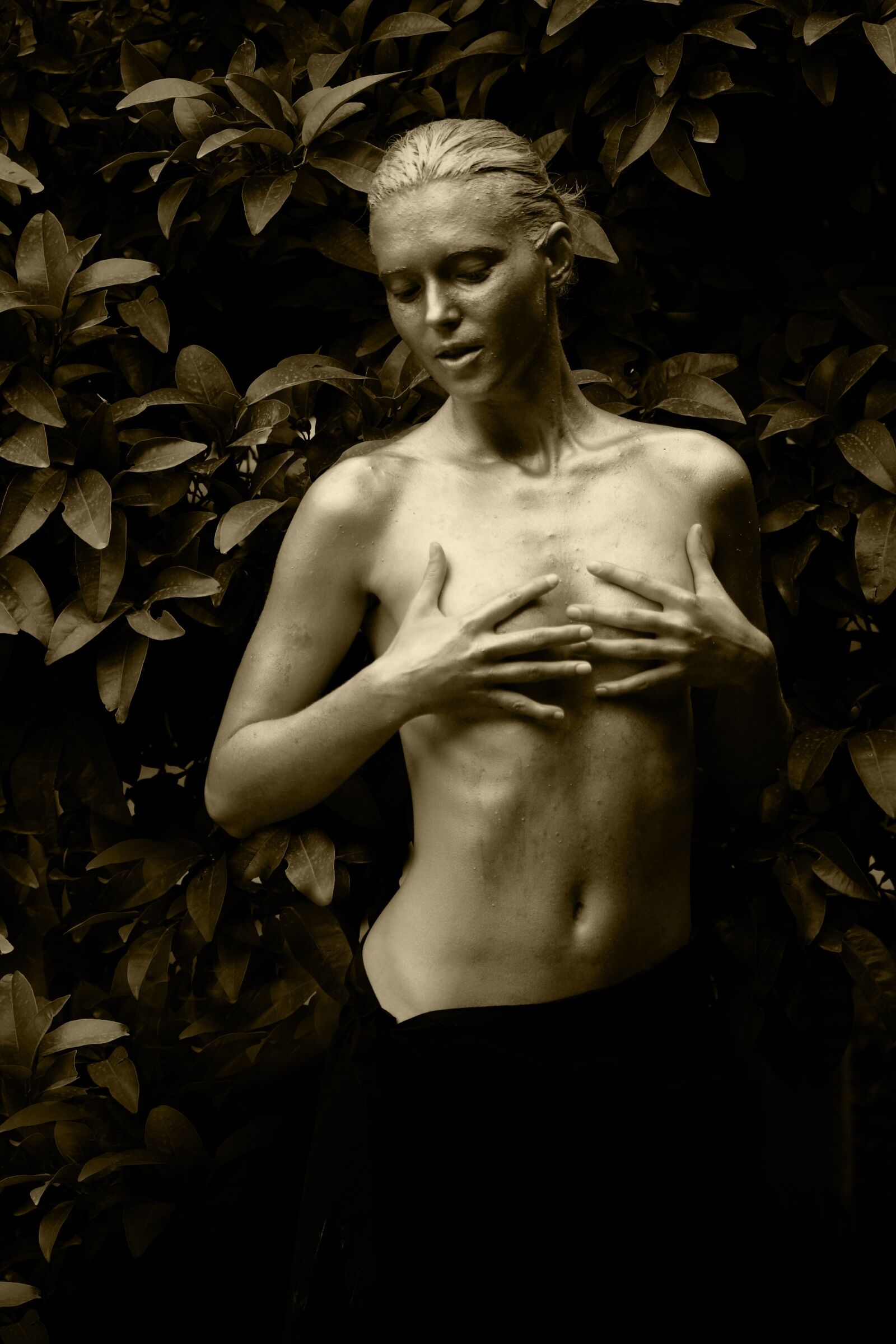 Canon EOS 40D sample photo. Woman, naked, paint photography