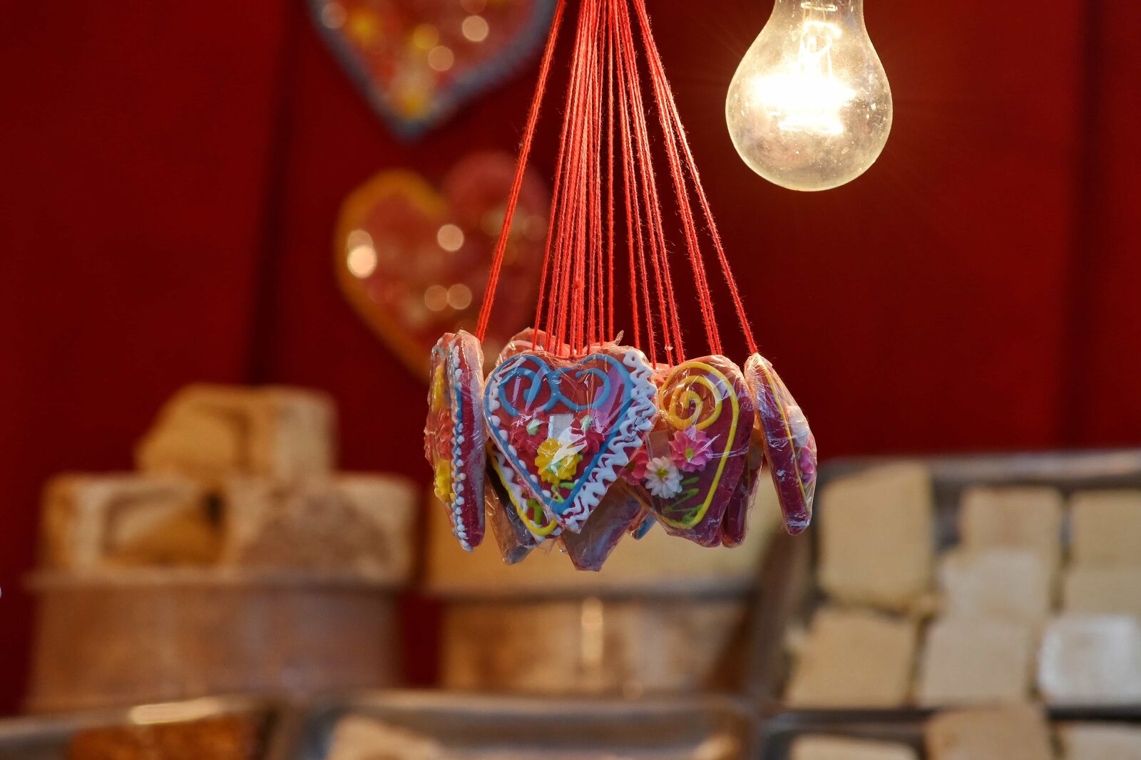 Nikon D5500 sample photo. Desert, hanging, hearts, light photography