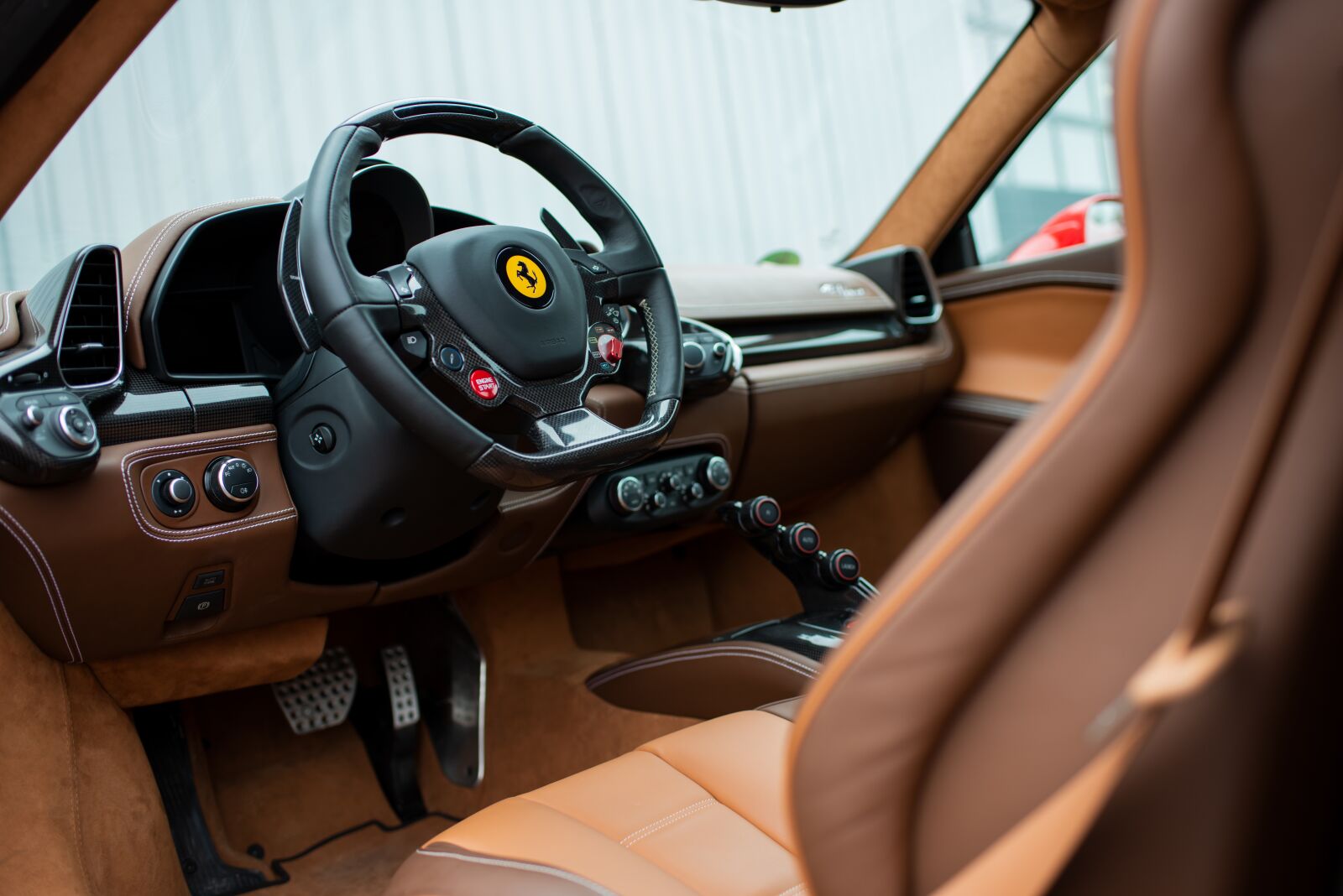 Nikon D800 sample photo. Ferrari from the inside photography