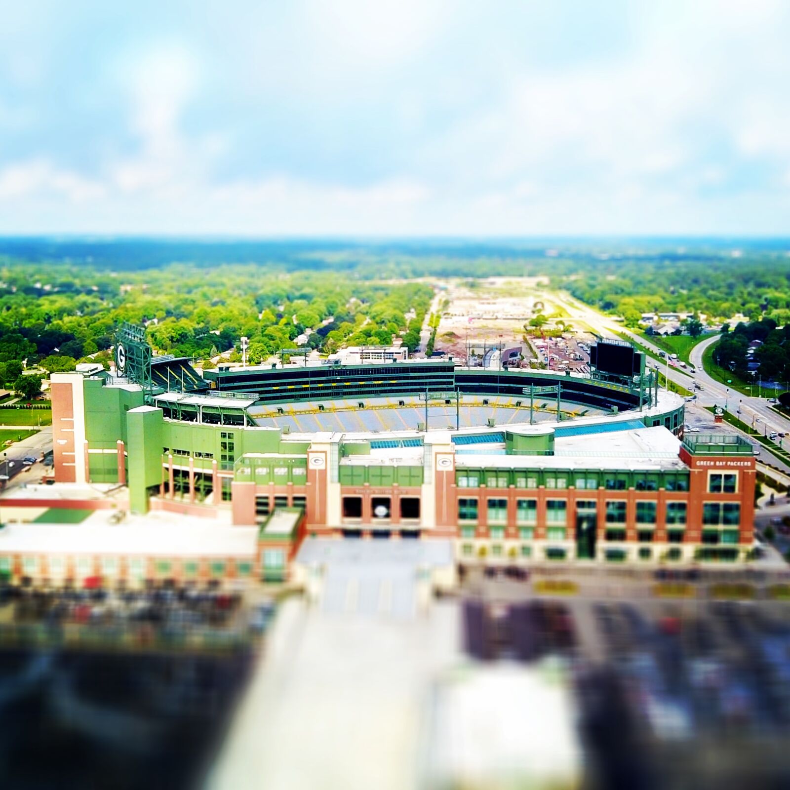 DJI FC220 sample photo. Aerial, view, football, field photography