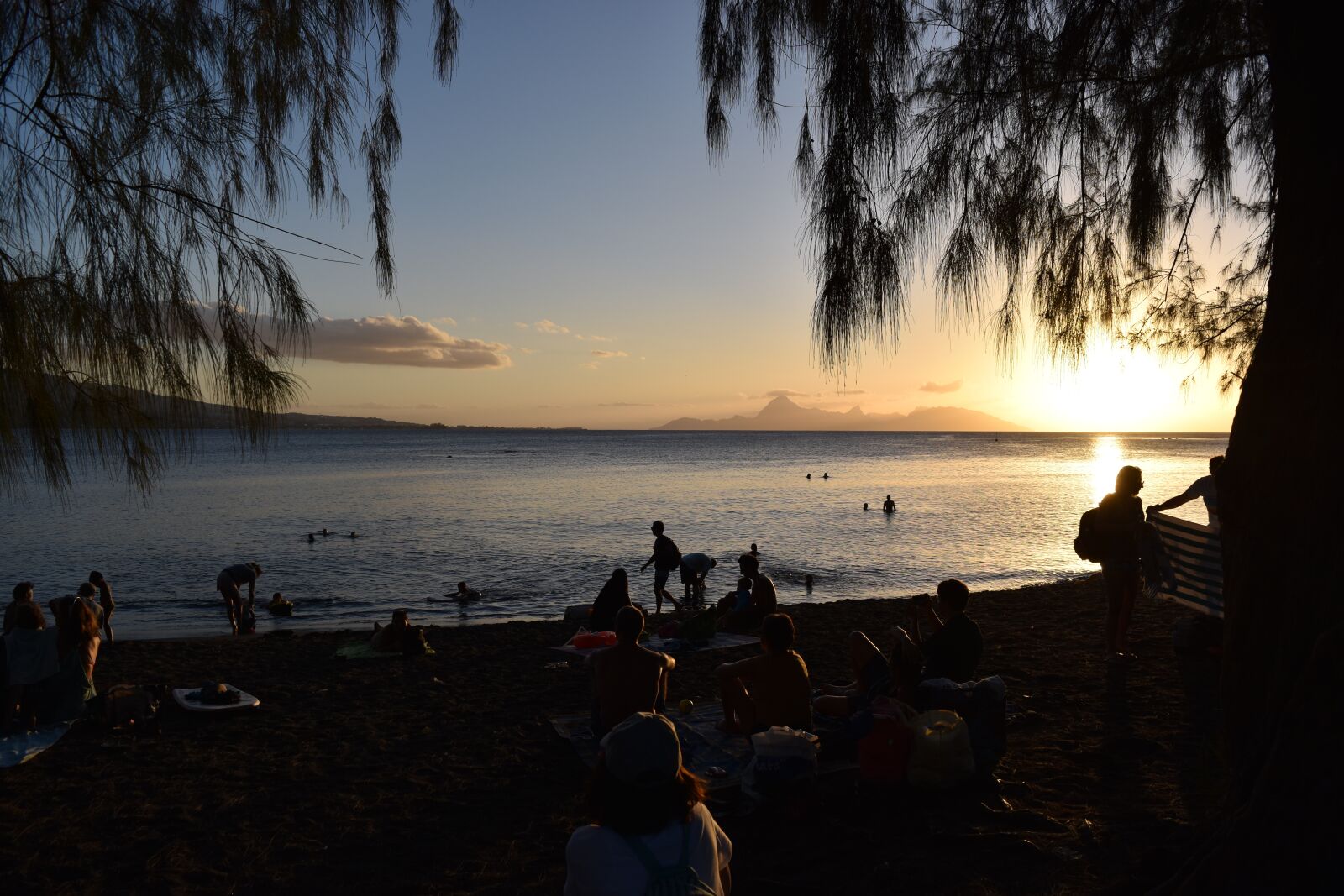 Nikon D5500 sample photo. Bora-bora, sunset, pacific photography