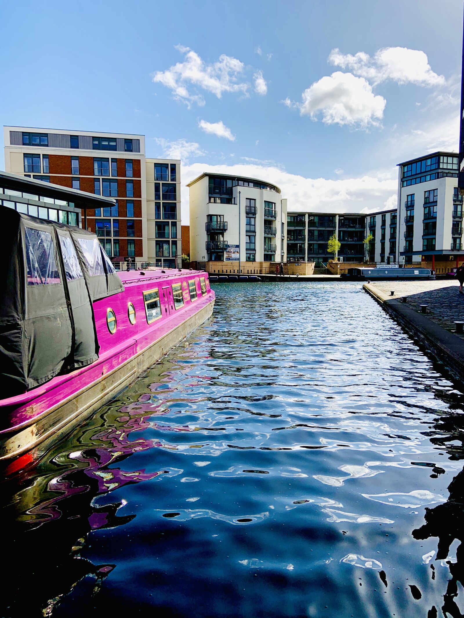 Apple iPhone XR sample photo. Edinburgh quay, scotland, union photography