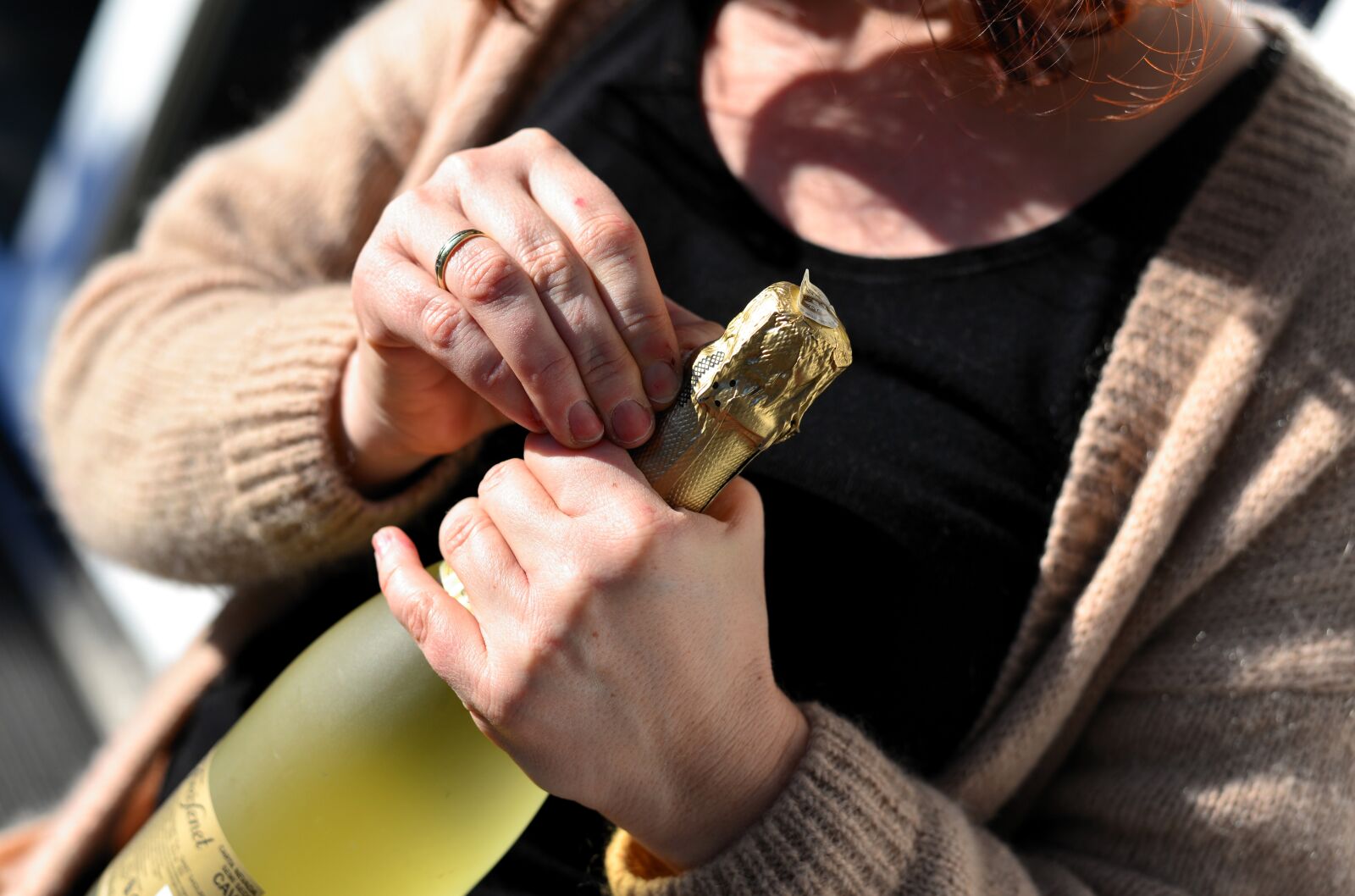 Nikon D610 sample photo. Champagne, bottle of sparkling photography