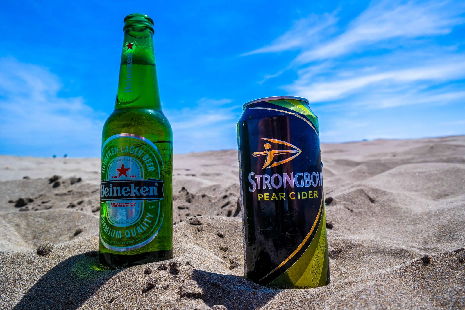 Samsung NX300 sample photo. Beer, cider, heinekein photography