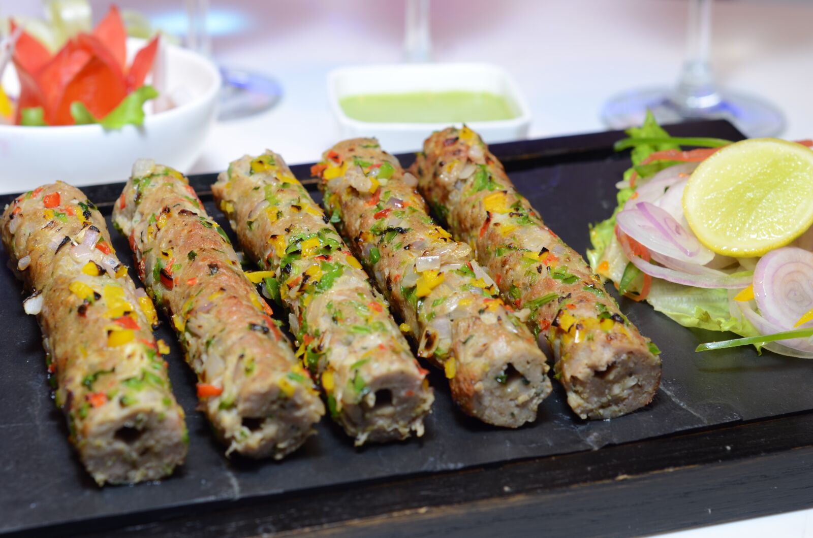 Nikon D7000 sample photo. Chicken seek kebab, mugalai photography