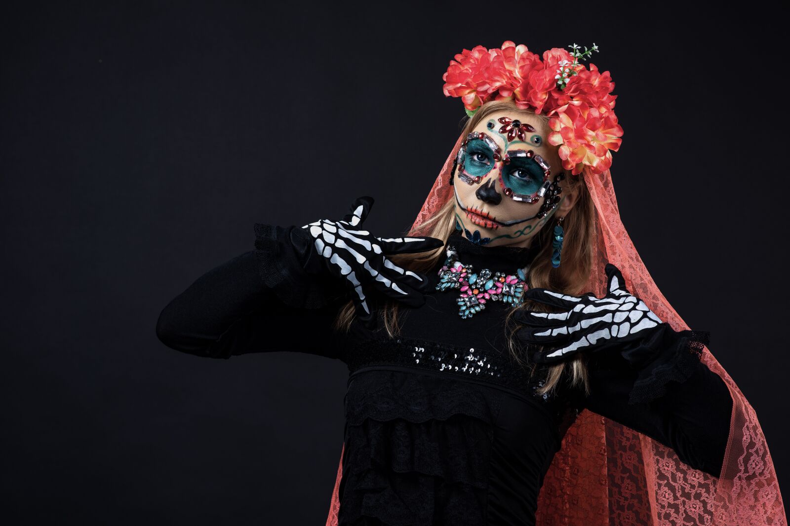Nikon D810 sample photo. Carnival, skull, dead photography