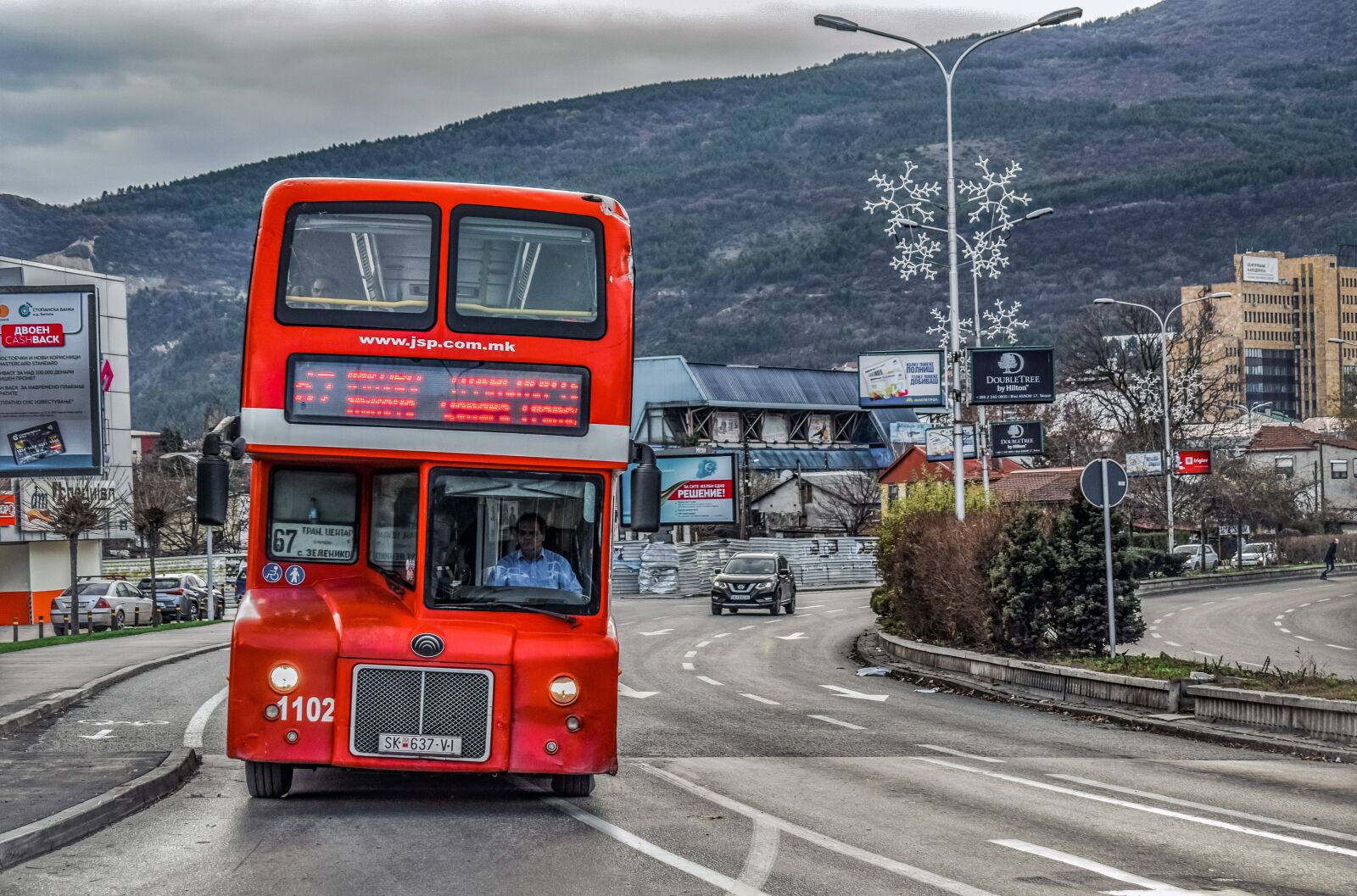 Nikon D3300 sample photo. Red bus, street, city photography
